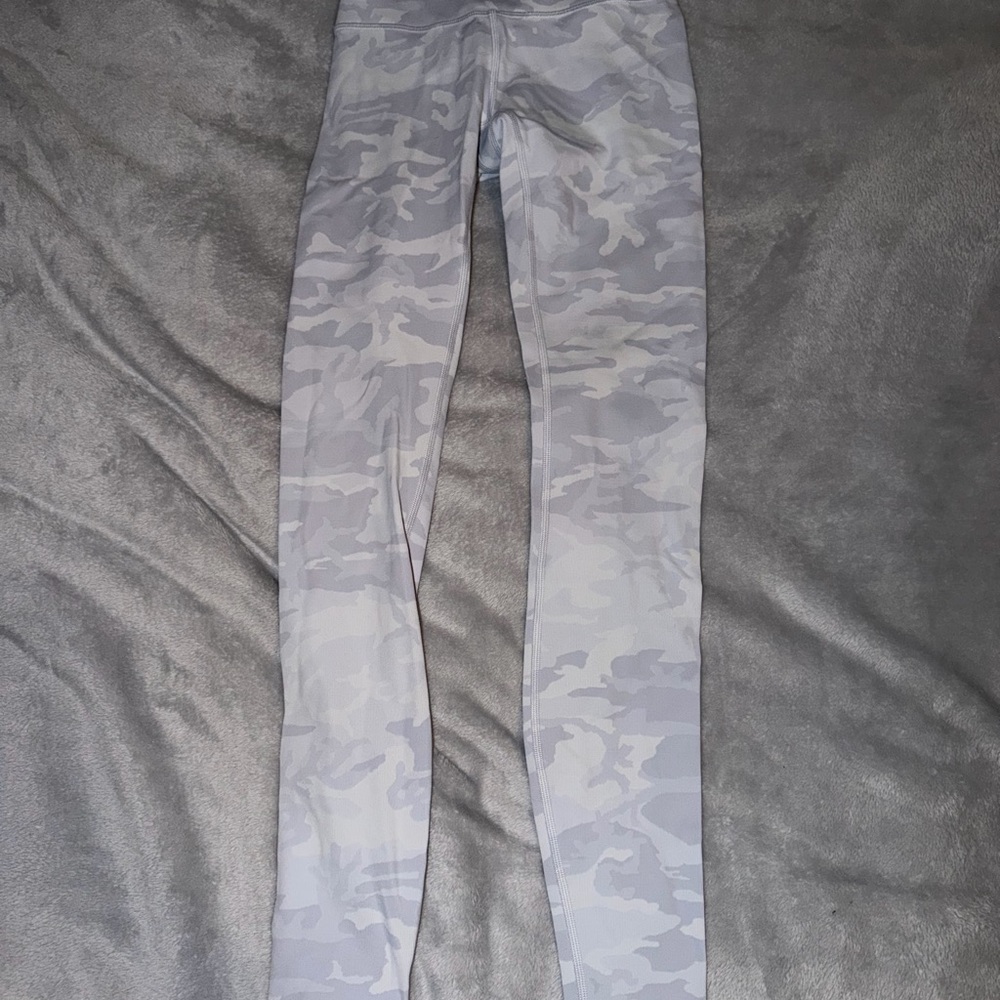 Lululemon Gray Camouflage Leggings